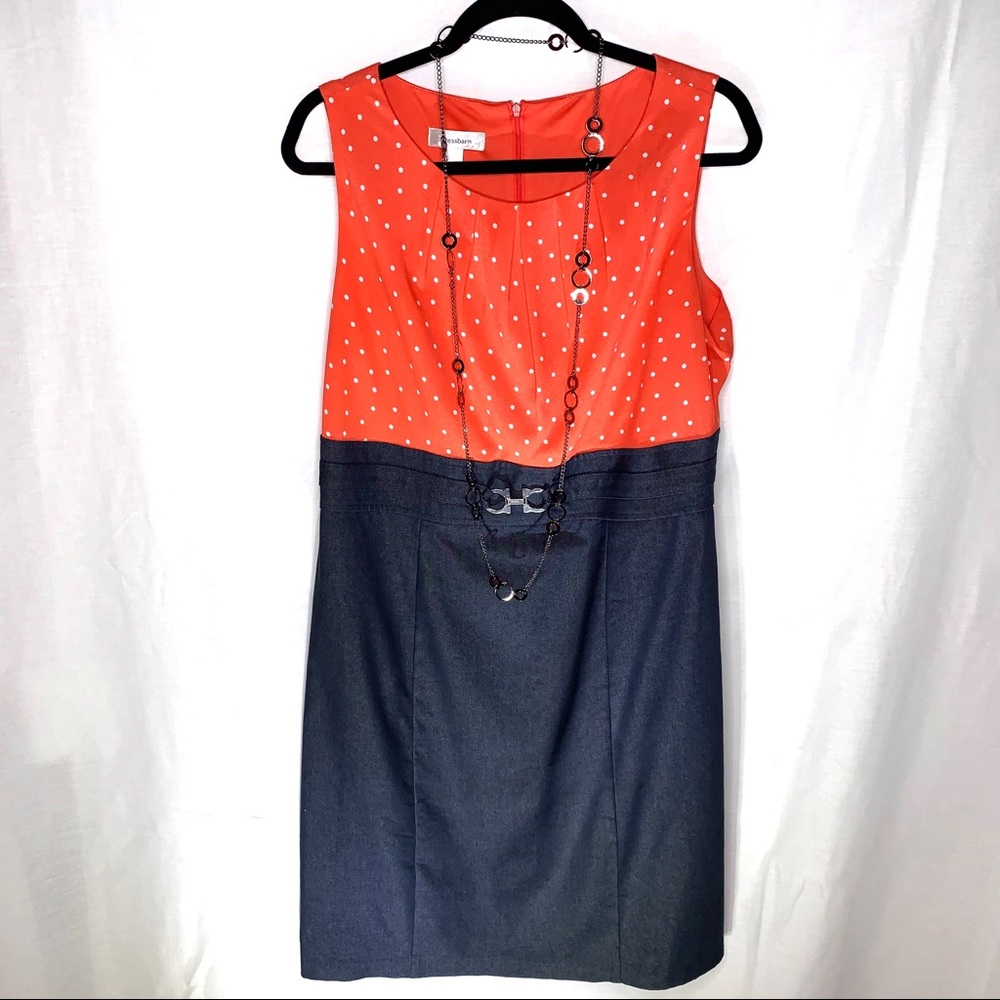 Dress Barn Sleeveless Denim Dress size 14